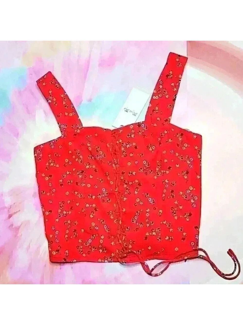 Miss Me Cropped Floral Top - Picture 3 of 5